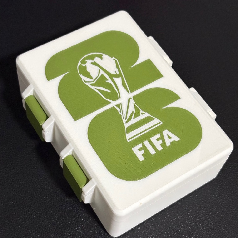 FIFA White & Olive Green sticker box 3D